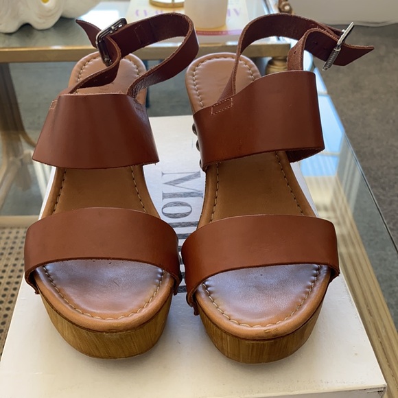 Mollini brown platform sandals s37 - Picture 2 of 4